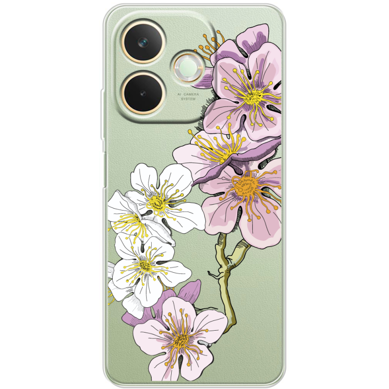 Прозорий чохол BoxFace OPPO A5 Pro Cherry Blossom