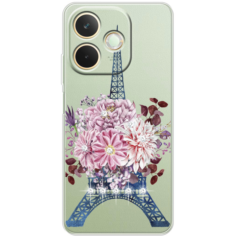Чохол зі стразами OPPO A5 Pro Eiffel Tower