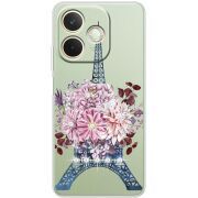 Чохол зі стразами OPPO A5 Pro Eiffel Tower