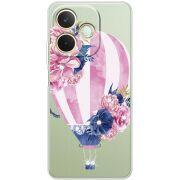 Чохол зі стразами OPPO A5 Pro Pink Air Baloon