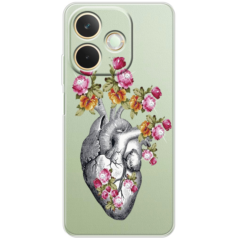 Чохол зі стразами OPPO A5 Pro Heart