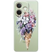 Чохол зі стразами OPPO A5 Pro Ice Cream Flowers