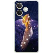 Чохол зі стразами OPPO A5 Pro Girl with Umbrella