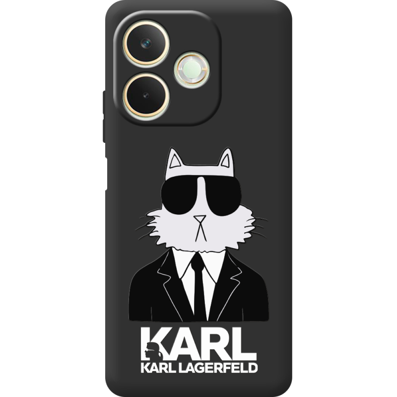 Чорний чохол BoxFace OPPO A5 Pro Cat in Black