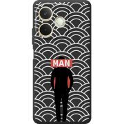 Чорний чохол BoxFace OPPO A5 Pro Man Pattern