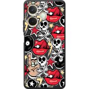 Чорний чохол BoxFace OPPO A5 Pro Rock Graffiti