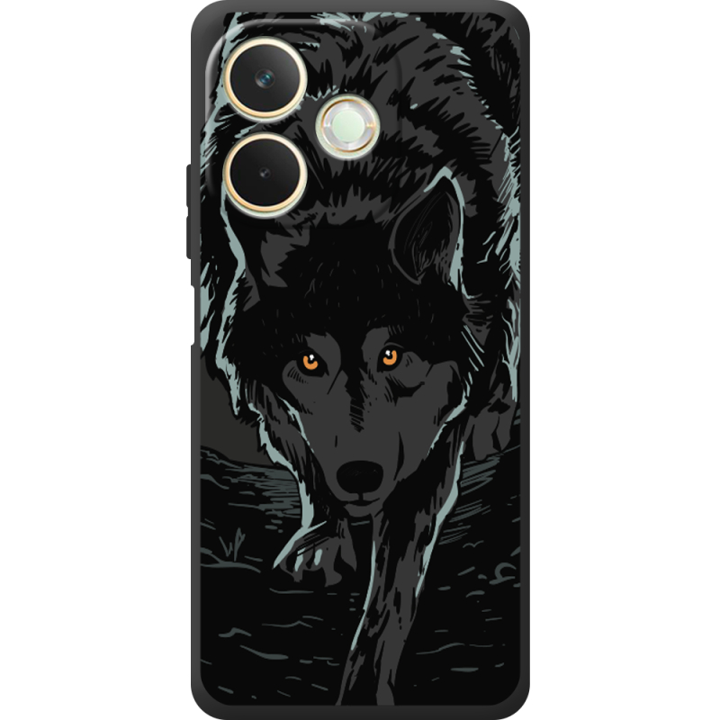 Чорний чохол BoxFace OPPO A5 Pro Wolf