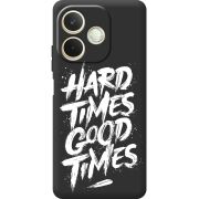 Чорний чохол BoxFace OPPO A5 Pro Hard Times Good Times