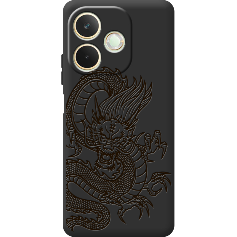 Чорний чохол BoxFace OPPO A5 Pro Chinese Dragon