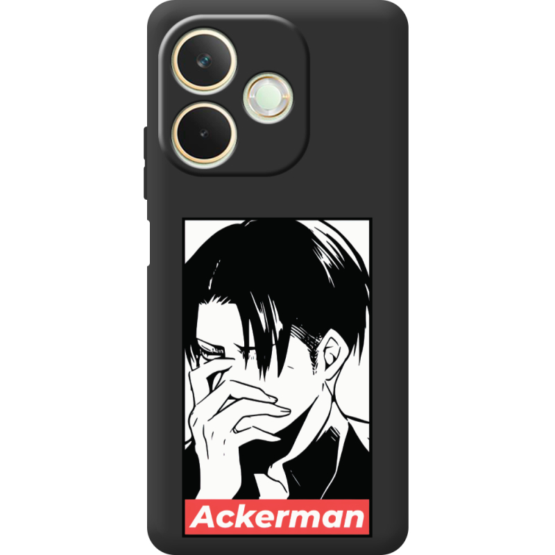 Чорний чохол BoxFace OPPO A5 Pro Attack On Titan - Ackerman