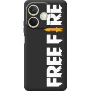 Чорний чохол BoxFace OPPO A5 Pro Free Fire White Logo