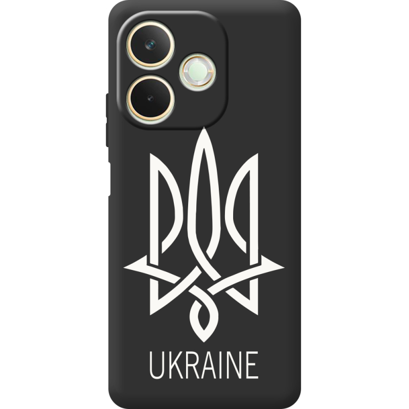 Чорний чохол BoxFace OPPO A5 Pro Тризуб монограмма ukraine