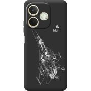 Чорний чохол BoxFace OPPO A5 Pro Військовий літак
