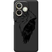 Чорний чохол BoxFace OPPO A5 Pro Wolf and Raven