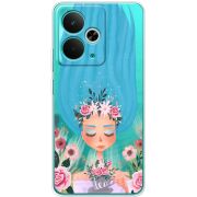 Прозорий чохол BoxFace Realme 14T Blue Hair