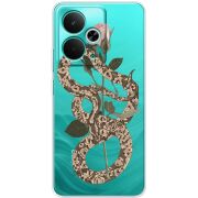 Прозорий чохол BoxFace Realme 14T Glamor Snake