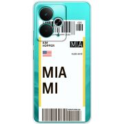 Прозорий чохол BoxFace Realme 14T Ticket Miami