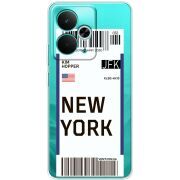 Прозорий чохол BoxFace Realme 14T Ticket New York