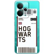 Прозорий чохол BoxFace Realme 14T Ticket Hogwarts