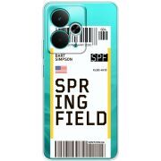 Прозорий чохол BoxFace Realme 14T Ticket Springfield