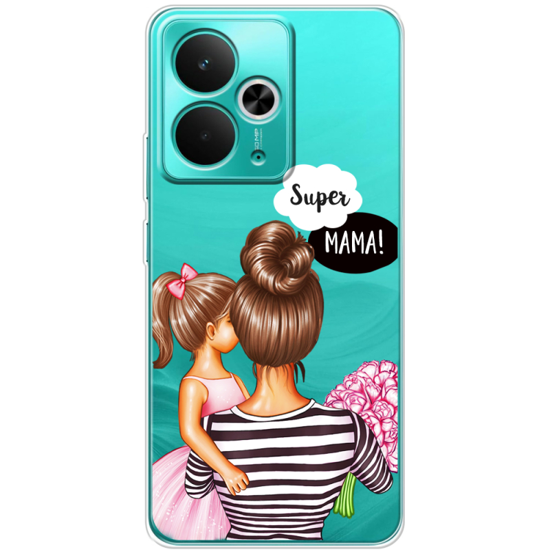 Прозорий чохол BoxFace Realme 14T Super Mama and Daughter
