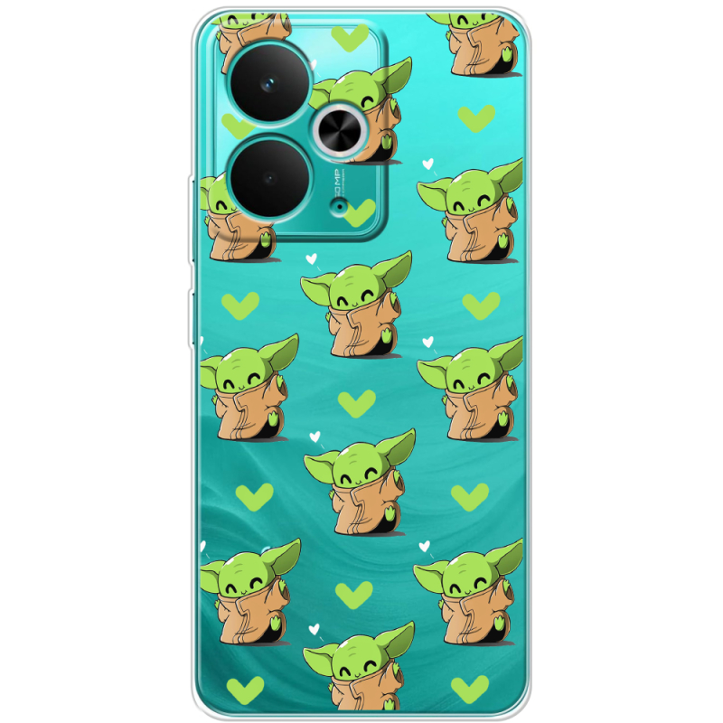 Прозорий чохол BoxFace Realme 14T Pattern Baby Yoda