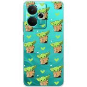 Прозорий чохол BoxFace Realme 14T Pattern Baby Yoda