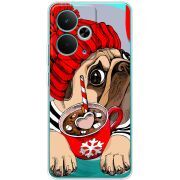 Прозорий чохол BoxFace Realme 14T Winter Puggy