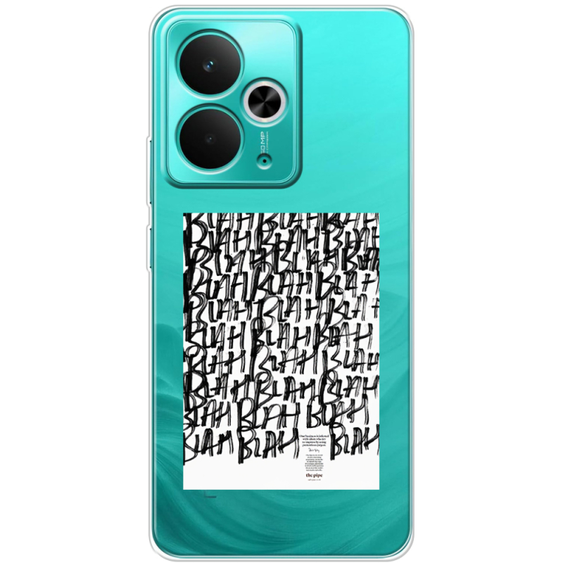 Прозорий чохол BoxFace Realme 14T Blah Blah