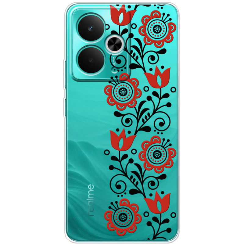Прозорий чохол BoxFace Realme 14T Ethno Ornament