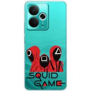 Прозорий чохол BoxFace Realme 14T siquid game люди в красном