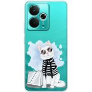Прозорий чохол BoxFace Realme 14T Cat Style