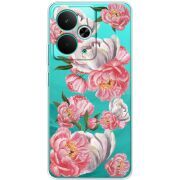 Прозорий чохол BoxFace Realme 14T Peony Watercolor Style