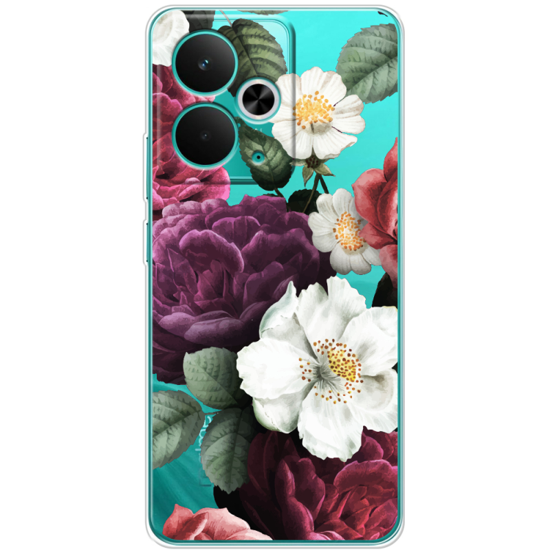 Прозорий чохол BoxFace Realme 14T Floral Dark Dreams