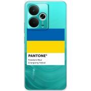 Прозорий чохол BoxFace Realme 14T Pantone вільний синій