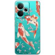 Прозорий чохол BoxFace Realme 14T Japanese Koi Fish