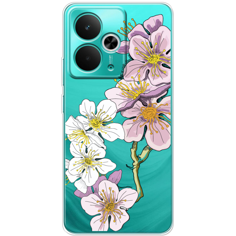Прозорий чохол BoxFace Realme 14T Cherry Blossom