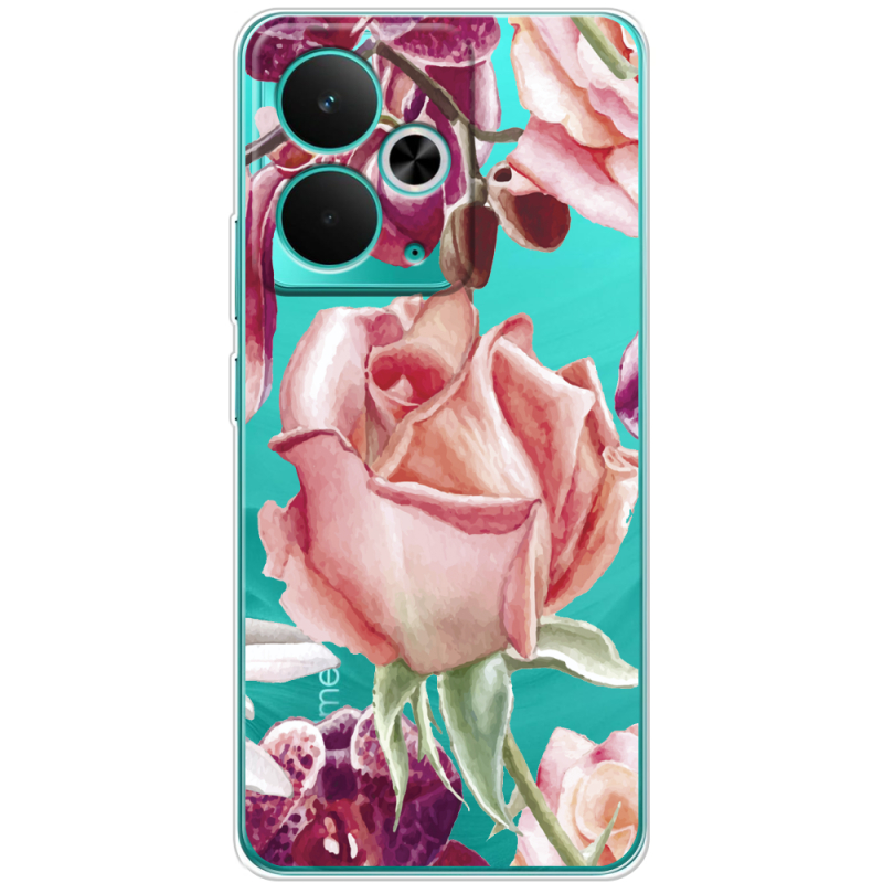 Прозорий чохол BoxFace Realme 14T Rose