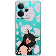 Прозорий чохол BoxFace Realme 14T Meow