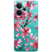 Прозорий чохол BoxFace Realme 14T Pink Magnolia