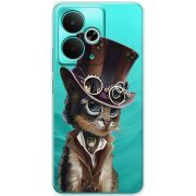 Прозорий чохол BoxFace Realme 14T Steampunk Cat