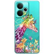 Прозорий чохол BoxFace Realme 14T Colorful Giraffe