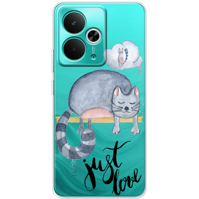 Прозорий чохол BoxFace Realme 14T Just Love