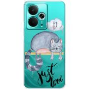 Прозорий чохол BoxFace Realme 14T Just Love