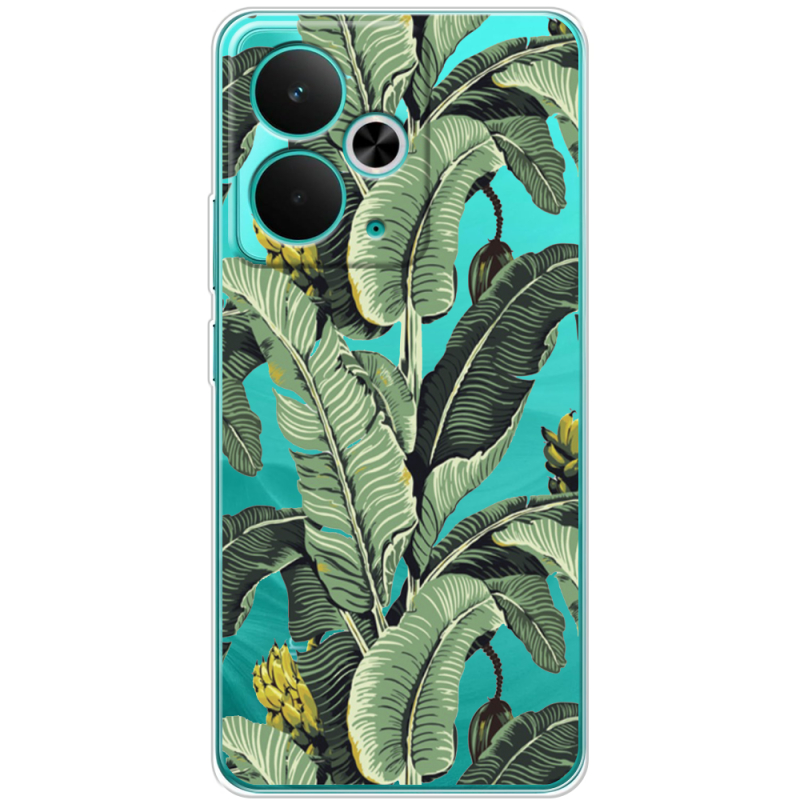 Прозорий чохол BoxFace Realme 14T Banana Leaves