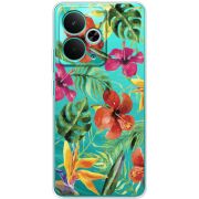 Прозорий чохол BoxFace Realme 14T Tropical Flowers