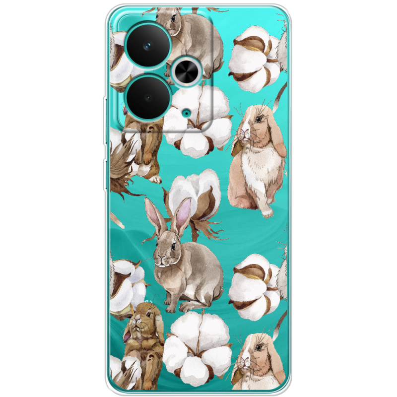 Прозорий чохол BoxFace Realme 14T Cotton and Rabbits