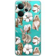 Прозорий чохол BoxFace Realme 14T Cotton and Rabbits