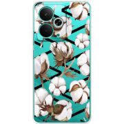 Прозорий чохол BoxFace Realme 14T Cotton flowers