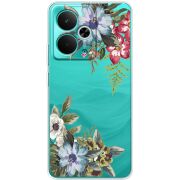Прозорий чохол BoxFace Realme 14T Floral
